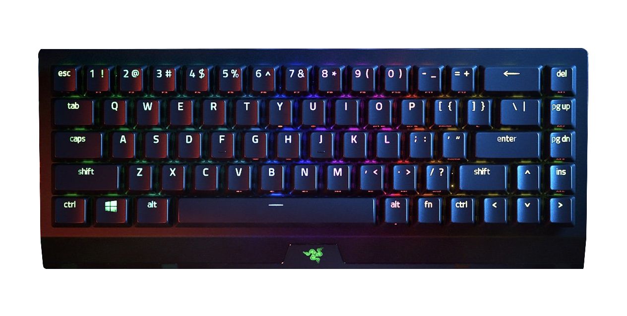 Razer BlackWidow V3 Mini HyperSpeed - Gaming Keyboard - USB + RF Wireless + Bluetooth - Black