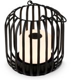 B.K.Licht BRILONER Mini Tafellamp oplaadbaar - Snoerloze Buitenlamp - Dimbaar Tuinverlichting - Warm Wit Licht - Voor Binnen en Buiten - IP44 - Zwart - 13 x 13.5 cm