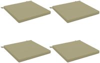 vidaXL - 4-Piece - Zitkussens - SOEST - 4 - st - 100% - Polyester - Lichtgroen