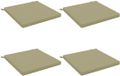 vidaXL - 4-Piece - Zitkussens - SOEST - 4 - st - 100% - Polyester - Lichtgroen