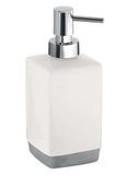 Gedy Lucy zeepdispenser, keramiek, wit, 7,3 x 7,3 x 17,5