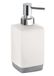 Gedy Lucy zeepdispenser, keramiek, wit, 7,3 x 7,3 x 17,5