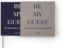 Printworks Gastenboek - Grijs/Navy - 100 pagina's - Vierkant