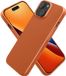 kwmobile hoesje geschikt voor Apple iPhone 15 - Back cover in metallic oranje