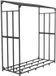 Happiq Rangement de bois extérieur - Abri à bois - Acier - Noir