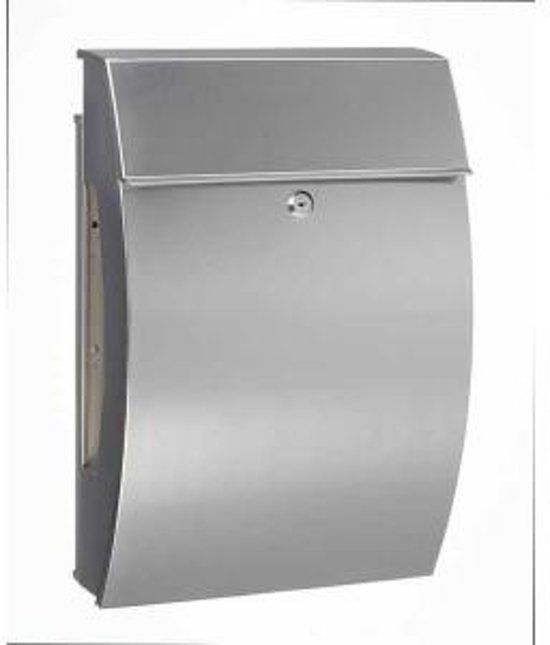 Burg Wächter Hamburg RVS brievenbus met krantenvak - zilver