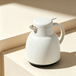 COOKER KING Carafe isotherme à revêtement intérieur en verre 1 L – Blanc ivoire