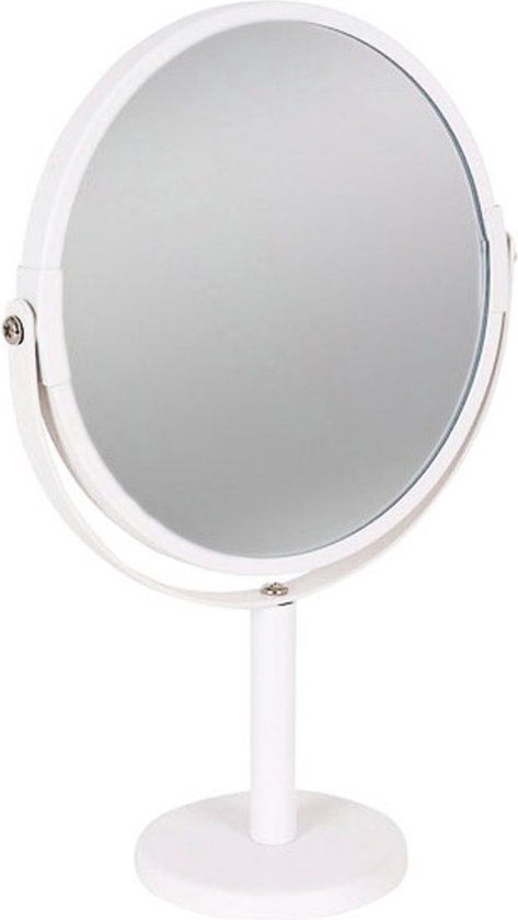Confortime staande vergrootspiegel rond wit 15 cm