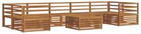 vidaXL - Buiten - bank - set - 8 - st - Naturel - Massief - Acacia - Hout