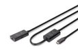 Digitus DA-73109 USB-C-kabel USB 3.2 Gen1 10 m Zwart