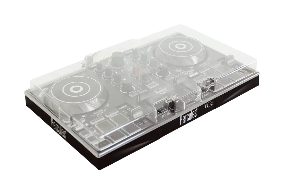 Decksaver Hercules DJControl Inpulse 200 & MK2 Cover - Polycarbonate - Grey/Transparent