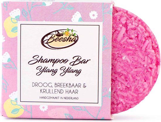 Beesha Shampoo Bar Ylang Ylang - Vegan, Sulfaatvrij, Parabeenvrij - 65g