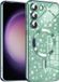 Techsuit Hoesje geschikt voor Samsung Galaxy S23 Plus - Luxury Glitter Back Cover - Geschikt voor MagSafe - Lichtgroen