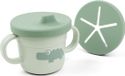 Done by Deer Foodie Spout/Snack Cup Croco Green - Groen