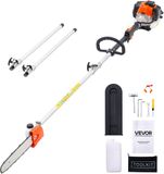 Vevor Benzine Snoeischaar 2,12–3,62 m Telescopische Zaag 25cc 2-Takt Kettingzaag