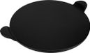 Krumble Pizzasteen met vaste handvaten - Keramiek - Rond - Zwart - Diameter 33 cm