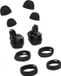 kwmobile 4x housse pour écouteurs intra-auriculaires compatible avec Samsung Galaxy Buds / Buds Plus - Embouts d'oreille de remplacement en noir