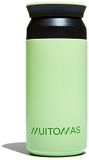 Muitomas Waterfles - Dubbel geïsoleerde voering - 350ml – 12 uur warm of 24 uur koude dranken - Groen