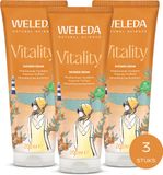 WELEDA Vitality Douchecrème - 3 x 200ml - Voordeelverpakking - Geur Van Grapefruit & Mandarijn - Reinigt Mild & Droogt Niet Uit - 100% Natuurlijke Ingrediënten - 600 ml
