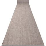 Le Tapis De Couloir Sizal Sion Mélange Tissé À Plat Beige 120cm Beige 120x260 cm