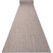 Le Tapis De Couloir Sizal Sion Mélange Tissé À Plat Beige 120cm Beige 120x260 cm