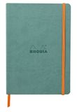Rhodia 117377C - Soepel Notitieboek Water - A5 14,8 x 21 cm - Gelijnd - 160 pagina's - Clairefontaine Ivoor Papier 90 g/m² - Leeslint, Elastieksluiting - Omslag in Imitatieleer - Collectie Rhodiarama