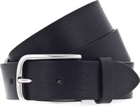 Vanzetti Leren Riem Denim Love 35mm Full Leather Belt W80 Black Zwart
