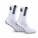 FS FitSockr Gripsocks FitSockr Gripsokken Voetbal 2 Paar - Sportsokken - Wit - Maat 32-36