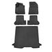 OMAC 2022444 Ensemble de tapis de sol ETP (élastomère thermoplastique), noir