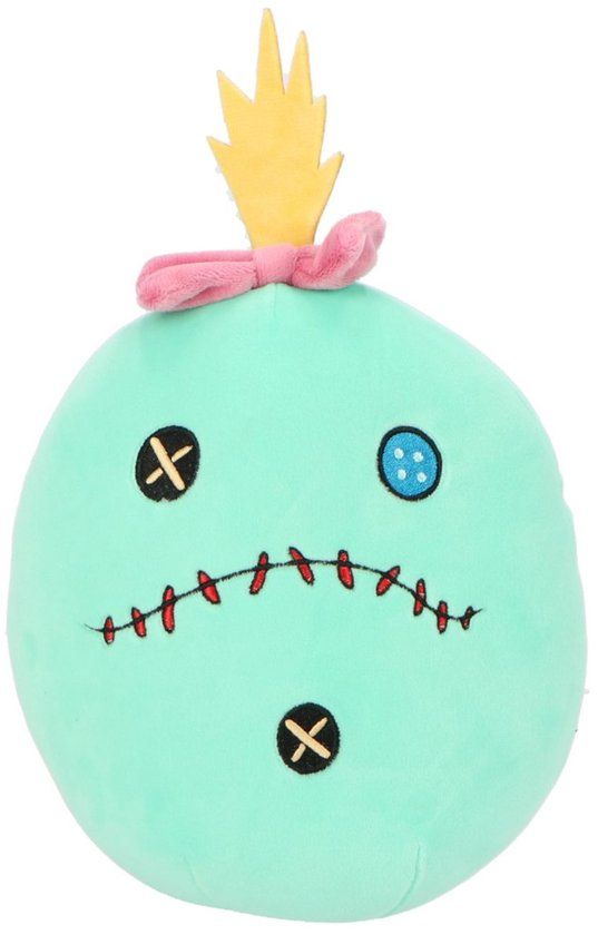 4KidsOnly Mister License Lilo & Stitch Squishy 22 cm - Knuffel - Zachte stof - Groen - Scrump