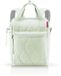 Reisenthel Allrounder R Sac bandoulière/Sac à dos - 12L - Puffer Iced Macha Vert menthe