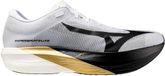 Mizuno Hyperwarp Elite Hardloopschoenen Wit/Zwart/Goud Unisex Maat 45