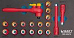 HAZET Dopsleutelset - geïsoleerd 163-580/18 - 3/8 inch (10 mm) vierkant hol - Buitentwaalfkant tractieprofiel - 18-delig - 8 - 22
