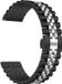 Strap-it Stalen Jubilee smartwatch bandje - geschikt voor Fossil Gen 5 / Gen 5e 44mm / Gen 6 44mm - zwart/zilver