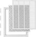 VEVOR Ventilatierooster Sleufrooster Uitlaatrooster Louvrerooster 57,4x70,2x4cm