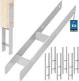 KOTARBAU® H Instortanker - Paalhouder in Beton Storten 80 x 600 mm 6 Stuks