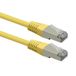 ROLINE patchkabel Cat.6 (klasse E), PoE, S/FTP (PiMF), geel, 1 m