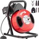 VEVOR 5-10cm Pijpreinigingsmachine Pijpreinigingsapparaat Handleiding 15mx12,7mm Kabel
