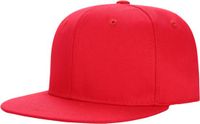 LGT JWLS Effen Hiphop Baseball Cap van Katoen - Rood