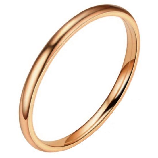 LGT JWLS LGT Jewels smalle stalen ring Rose 2mm-17mm