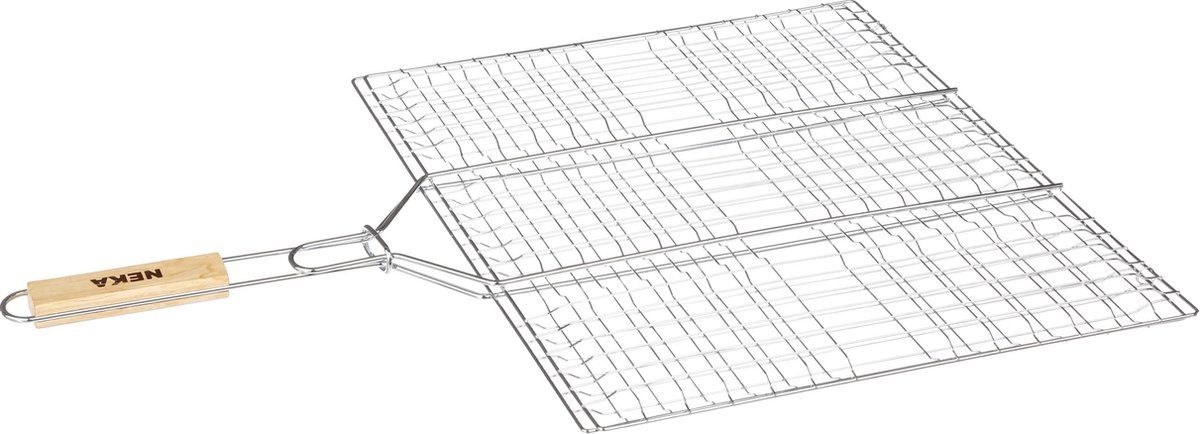 Neka BBQ-barbecue Grill klem - rechthoek - 40 x 50 cm - hamburgerklem