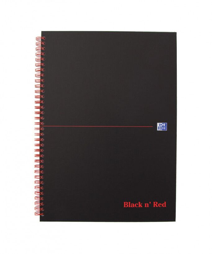 Oxford A5 Black Notebook - 90 g/m² - Matt Finish