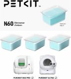 PETKIT Kattenbakverfrisser, N60, 3-pack, neutraliseert geuren, effectief gedurende 2 maanden