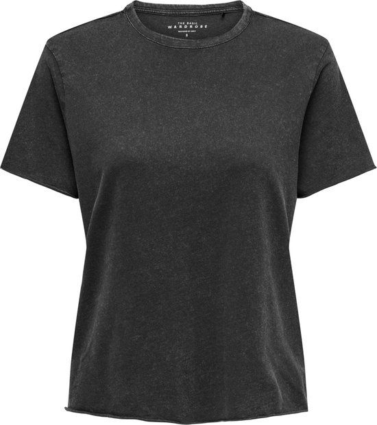 ONLY ONLLUCY LIFE S/S O-NECK TOP OY JRS NOOS - Black - Maat S