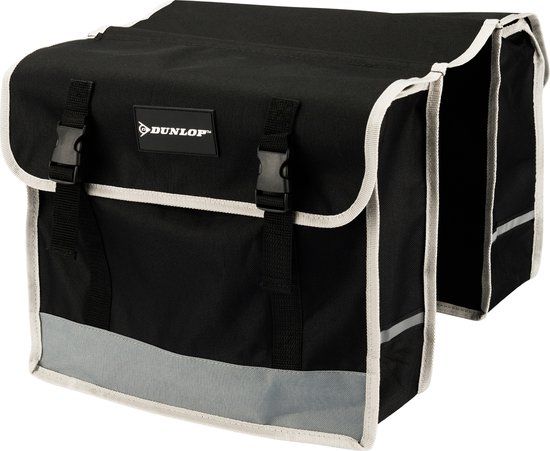 Dunlop Dubbele Fietstas - Zwart - 26 l