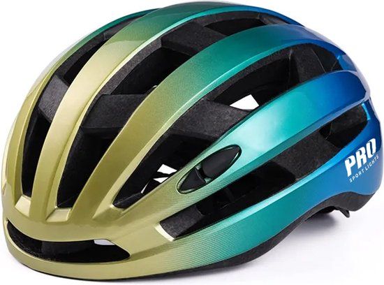 Fietshelm Race Performance - Unisex - L - Goud/Blauw - 2023