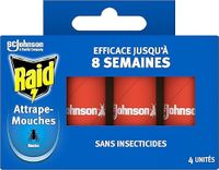 Raid Vliegenvangers - Tot 8 weken effectiviteit - Zonder insecticiden - 4 linten