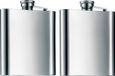 Senvi 2 x Luxe RVS heupfles / platvink met schroefdop - 200 ml