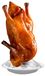 Grillrek voor kippen met hittebestendig rooster