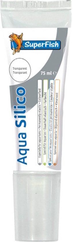 SuperFish Aqua Silico 75ml Transparant - Aquarium Siliconenkit Tube